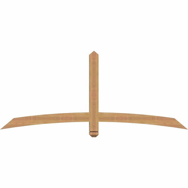 Ekena Millwork Bellingham Timber Gable Bracket, Western Red Cedar, 72"W x 30"H x 3 1/2"D x 3 1/2"F, 10/12 Pitch GBW072X30X0404BEL00SWR - main